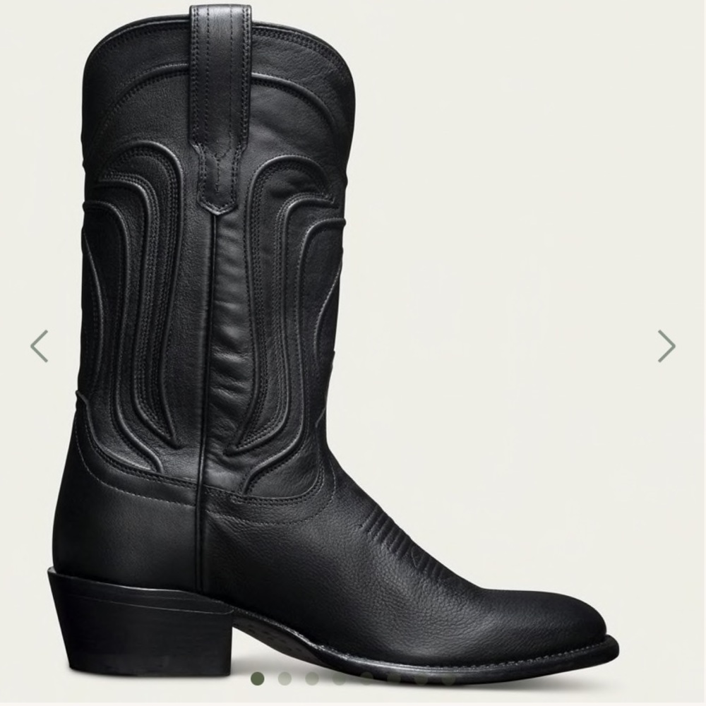 Tecovas The Jamie Black Leather Cowgirl Boots